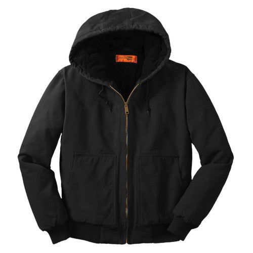 CornerStone Washed Duck Cloth Insulated Hooded Work Jacket. CSJ41