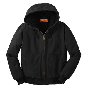 CornerStone Washed Duck Cloth Insulated Hooded Work Jacket. CSJ41