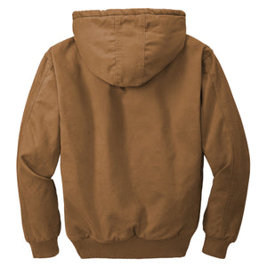 CornerStone Washed Duck Cloth Insulated Hooded Work Jacket. CSJ41