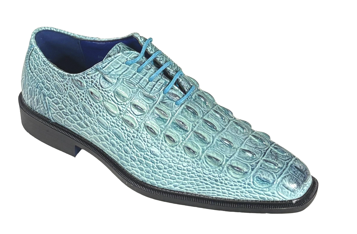 Roberto Chillini 6387 Men's Crocodile Print Dress Shoes