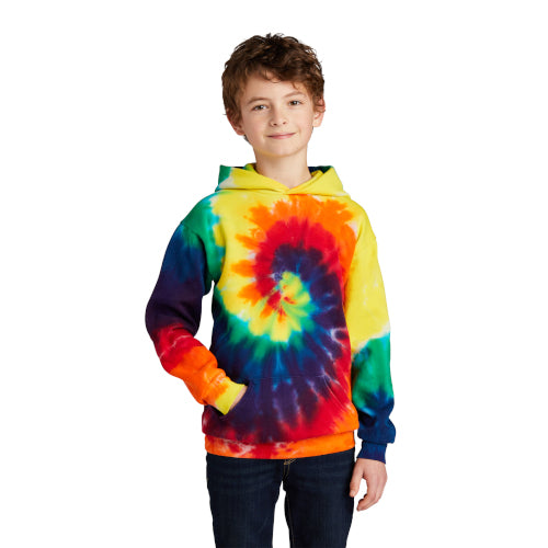 Port & Company Youth Tie-Dye Pullover Hooded Sweatshirt. PC146Y