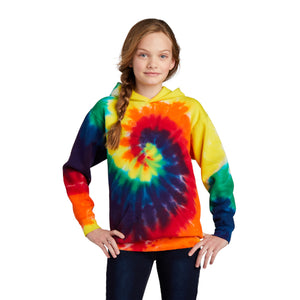 Port & Company Youth Tie-Dye Pullover Hooded Sweatshirt. PC146Y