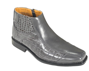 Antonio Cerrelli 6474 Men's Dress Boots Croc Print Ankle