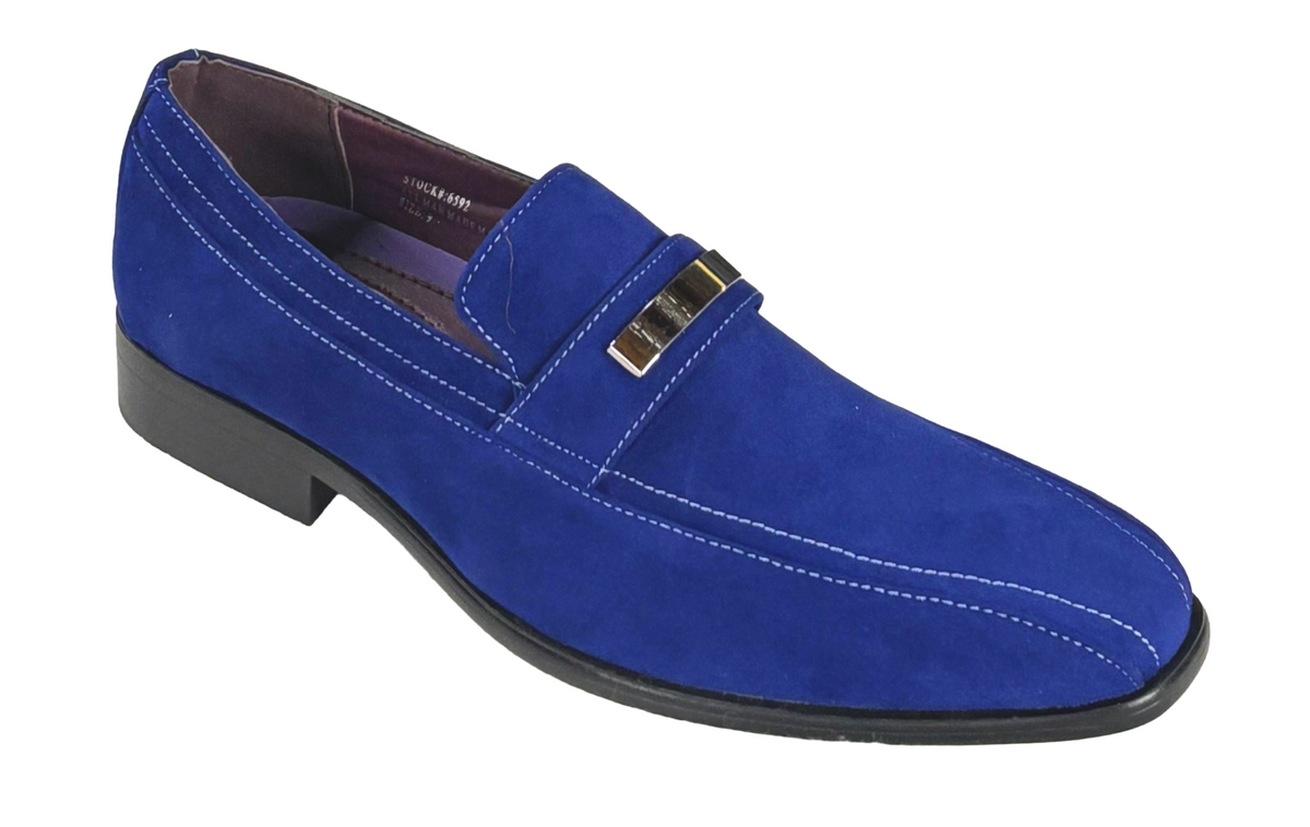 After Midnight 6592 Men's Faux Suede Slip On Dress Shoes
