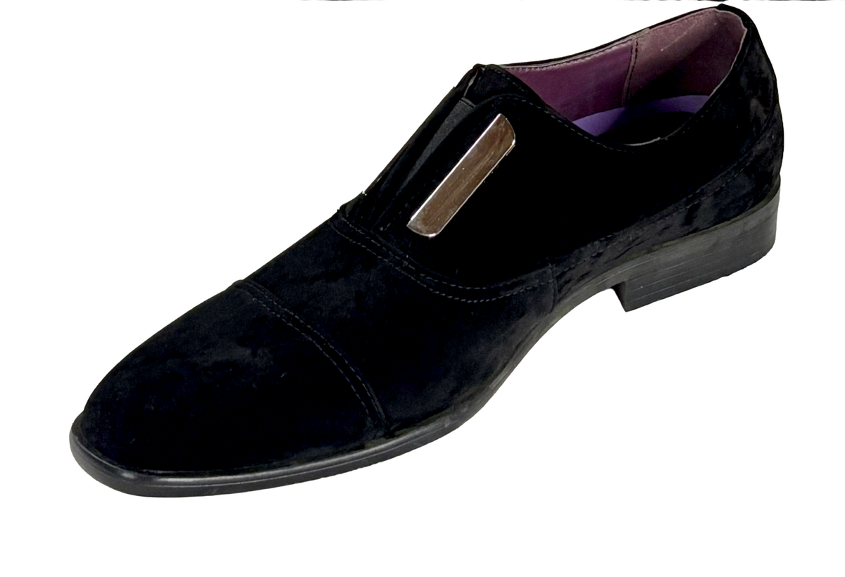 After Midnight 6593 Men's Faux Suede Slip On Dress Shoes