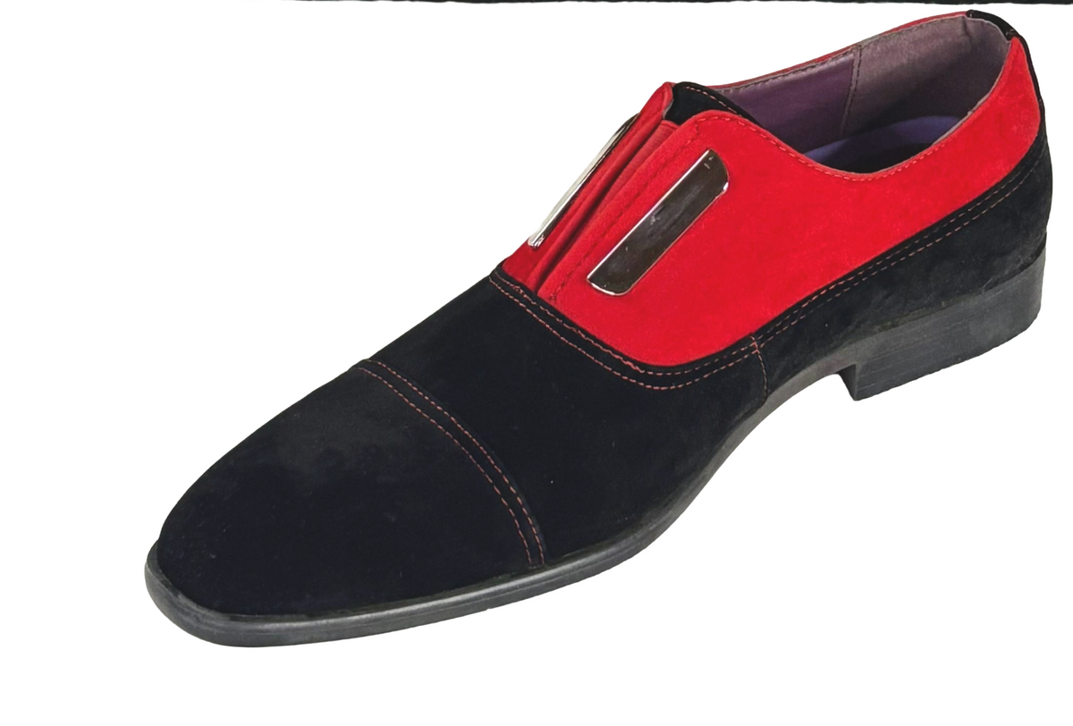 After Midnight 6593 Men's Faux Suede Slip On Dress Shoes