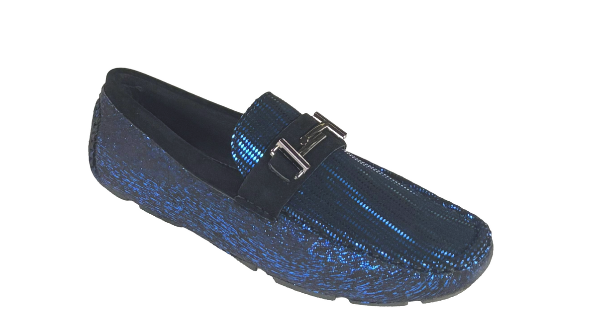 AC Casuals 6725 Men’s Slip-On Loafers Smoking Casual Buckle Driving Moccasins