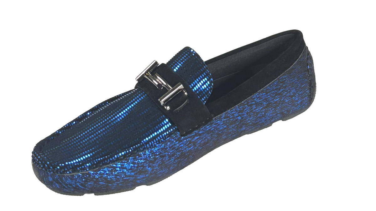 AC Casuals 6725 Men’s Slip-On Loafers Smoking Casual Buckle Driving Moccasins