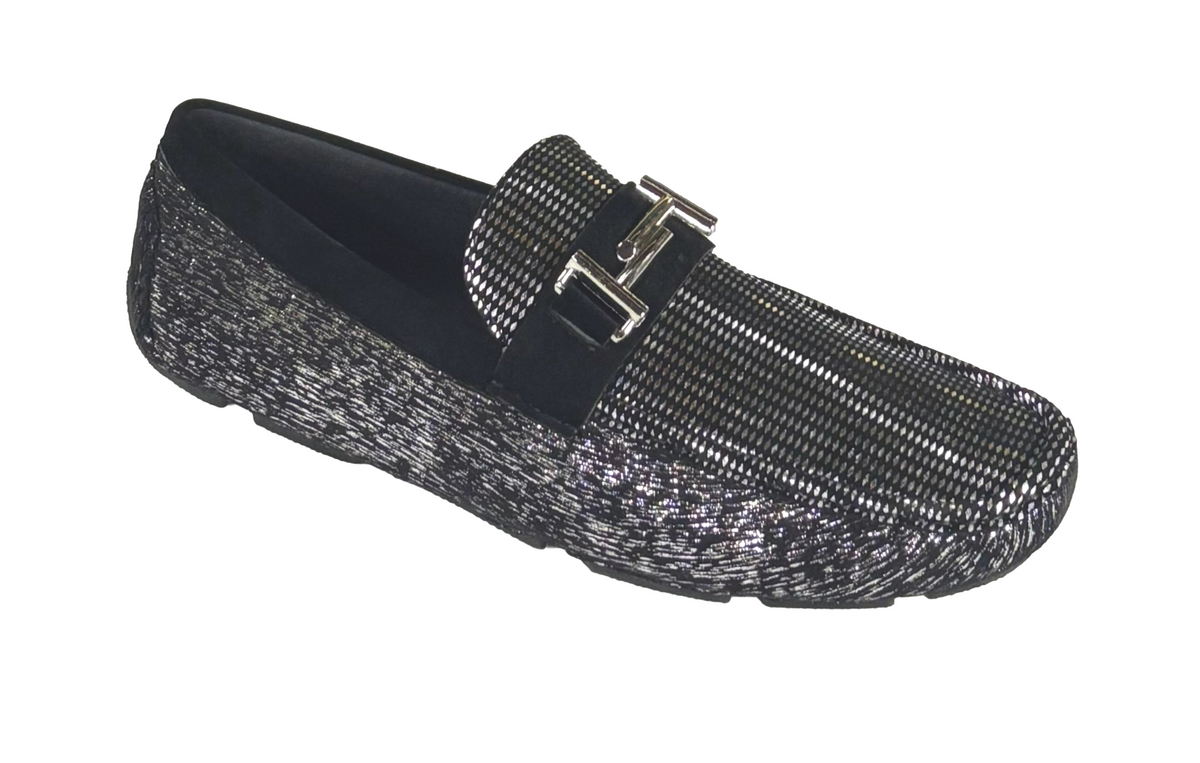 AC Casuals 6725 Men’s Slip-On Loafers Smoking Casual Buckle Driving Moccasins