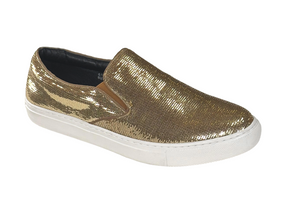 After Midnight 6758 Men’s Sequin Slip-On Sneakers – Casual Fashion Low Top Shoes