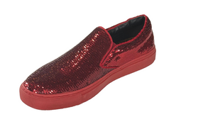 After Midnight 6758 Men’s Sequin Slip-On Sneakers – Casual Fashion Low Top Shoes