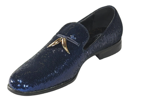 After Midnight 6759 Men’s Sequin Loafers Dress Shoes Formal Slip-On Prom Wedding Party Shoes