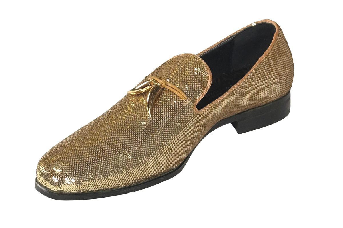 After Midnight 6759 Men’s Sequin Loafers Dress Shoes Formal Slip-On Prom Wedding Party Shoes