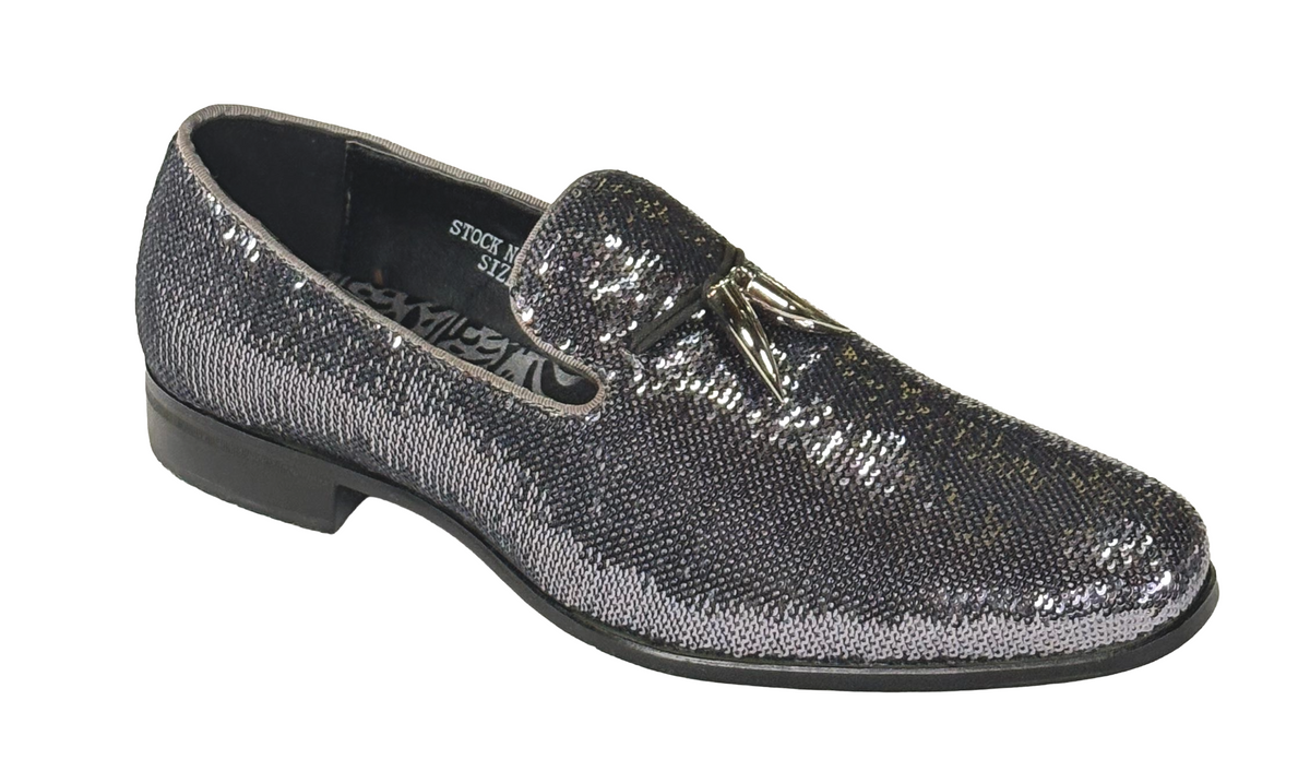 After Midnight 6759 Men’s Sequin Loafers Dress Shoes Formal Slip-On Prom Wedding Party Shoes