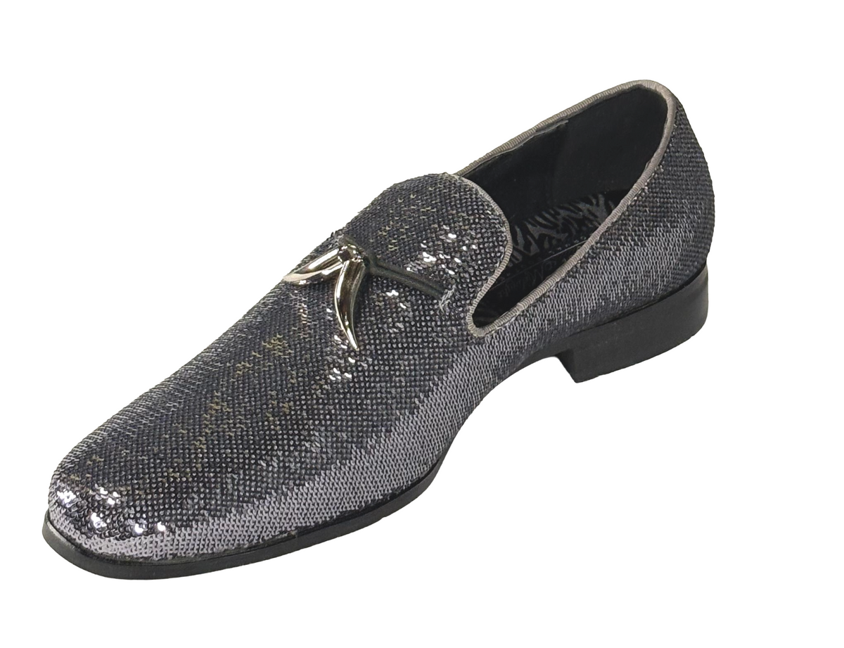After Midnight 6759 Men’s Sequin Loafers Dress Shoes Formal Slip-On Prom Wedding Party Shoes