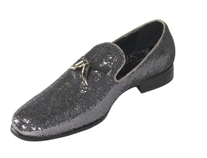 After Midnight 6759 Men’s Sequin Loafers Dress Shoes Formal Slip-On Prom Wedding Party Shoes