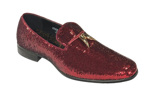After Midnight 6759 Men’s Sequin Loafers Dress Shoes Formal Slip-On Prom Wedding Party Shoes