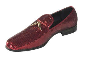 After Midnight 6759 Men’s Sequin Loafers Dress Shoes Formal Slip-On Prom Wedding Party Shoes