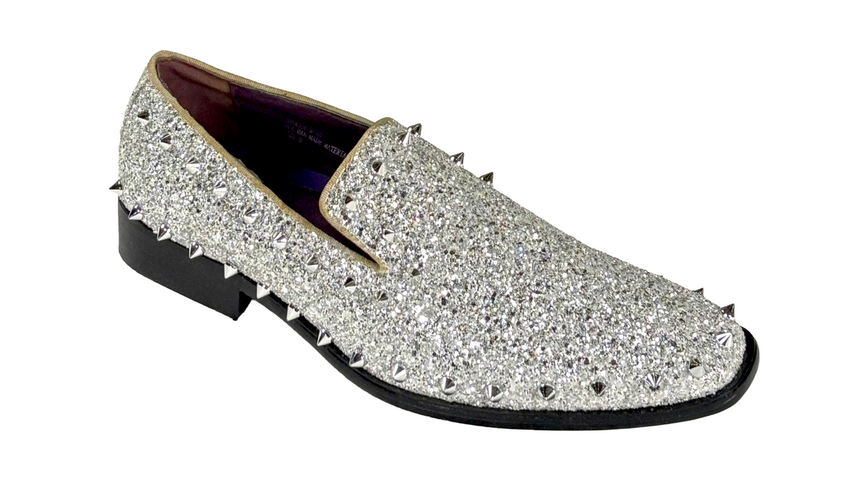 After Midnight 6769 Men's Studded Smoking Loafers