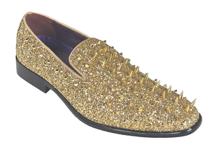 After Midnight 6788 Men’s Smoking Glitter Studded Spike Loafer Slip-On Shoes