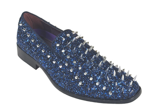 After Midnight 6788 Men’s Smoking Glitter Studded Spike Loafer Slip-On Shoes