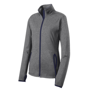 Sport-Tek Ladies Sport-Wick Stretch Contrast Full-Zip Jacket.  LST853