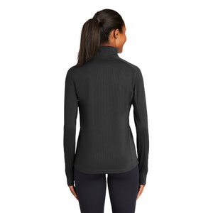 Sport-Tek Ladies Sport-Wick Textured 1/4-Zip Pullover.  LST860