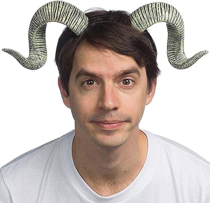 Adult Supersoft Ram Horns Costume Headwear