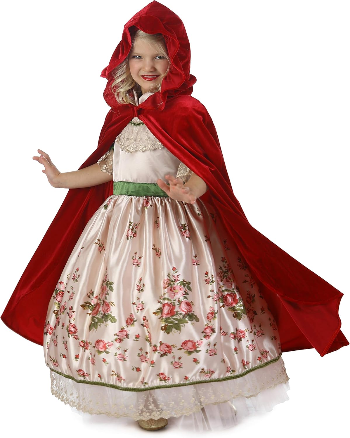 Red Riding Hood Vintage Storybook Fancy Dress Up Halloween Deluxe Child Costume
