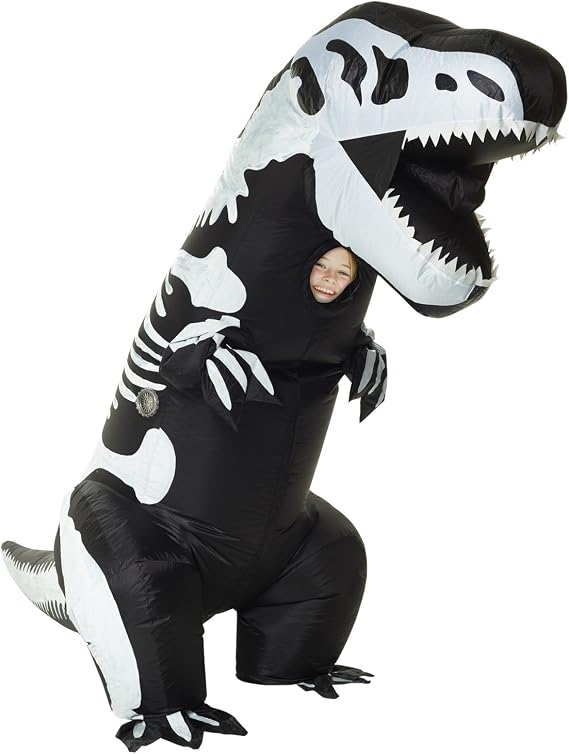 Skeleton T-Rex Inflatable Child Costume