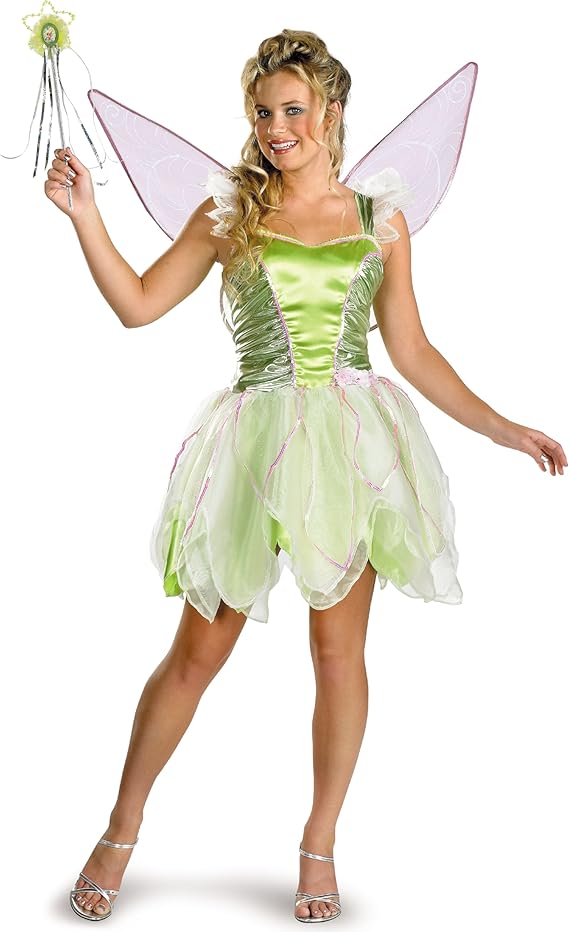 Disguise Women's Disney Fairies Tinker Bell Deluxe Costume