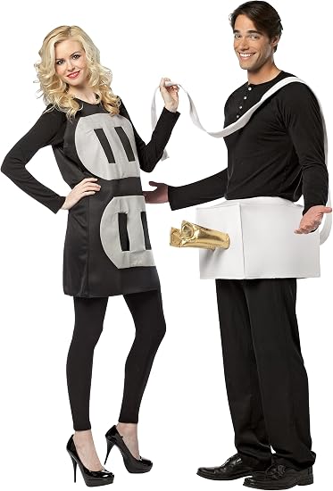 Rasta Imposta Lightweight Plug and Socket Couples Costume