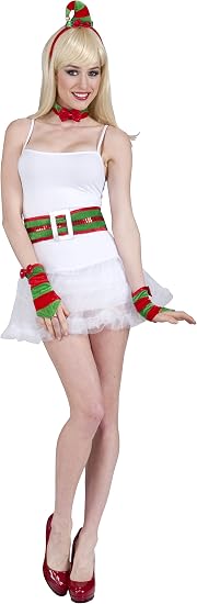 Forum Novelties Women's Flirty Santa Elf Costume Kit
