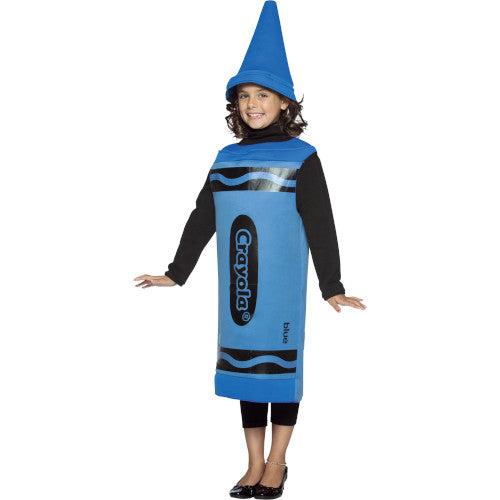 Crayola Blue Girls Halloween Fancy Dress Costume for Child