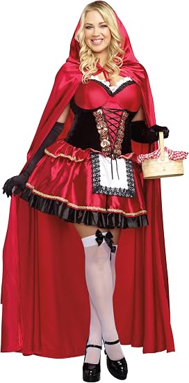 Women's Little Red Riding Hood Fairytale Dress Costume