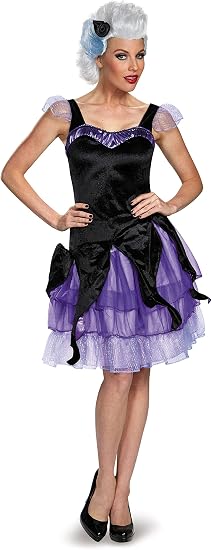 Ursula Deluxe Disney Villains Little Mermaid Fancy Dress Halloween Adult Costume