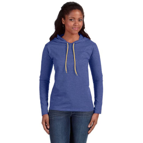 Anvil Ladies' Lightweight Long-Sleeve Hooded T-Shirt - 887L