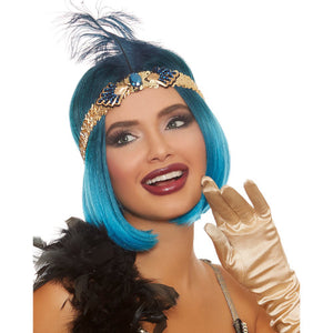 Dreamgirl Mid Length Steel Blue Ombre Bob Wig Halloween Costume Accessory