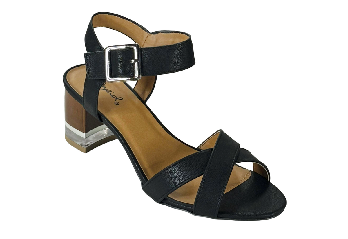 Qupid Amaya-03 Buckle Strap Sandal