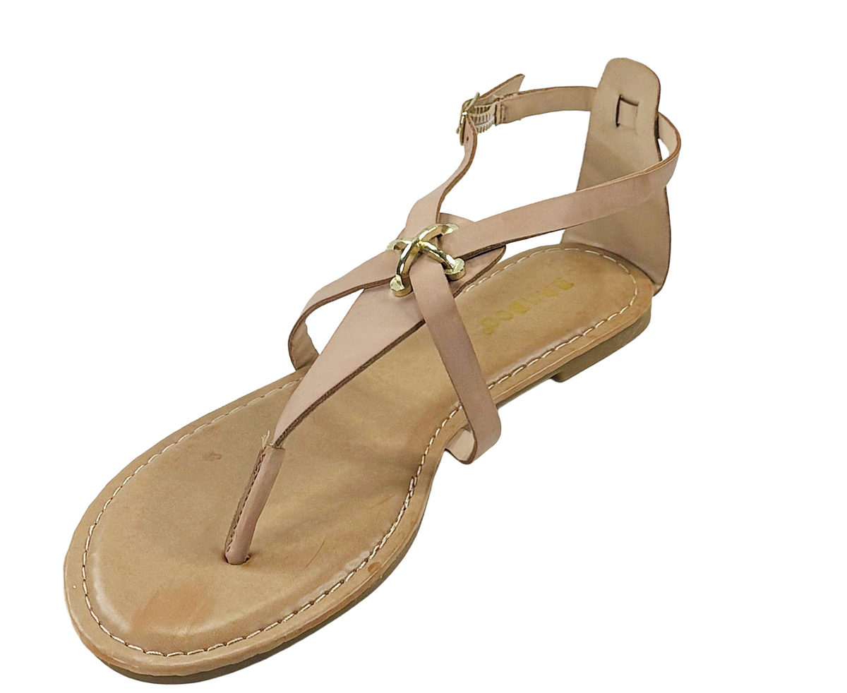 Bamboo Armin-48 Women’s Flat T-Strap Thong Sandals