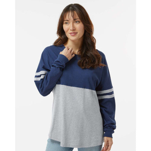 Women's Pom Pom Long Sleeve Jersey T-Shirt