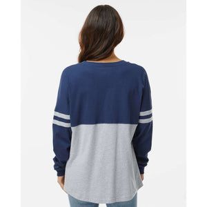 Women's Pom Pom Long Sleeve Jersey T-Shirt