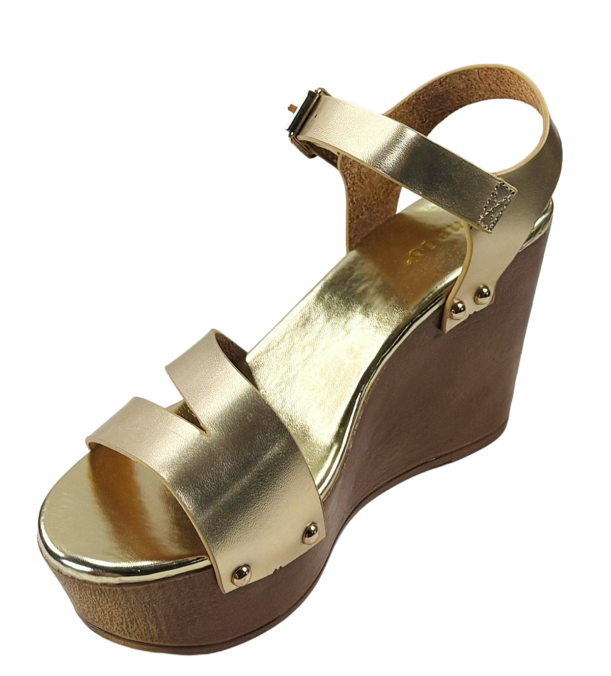 Bamboo Becca-07 Women’s Platform Wedge Sandals with Ankle Strap