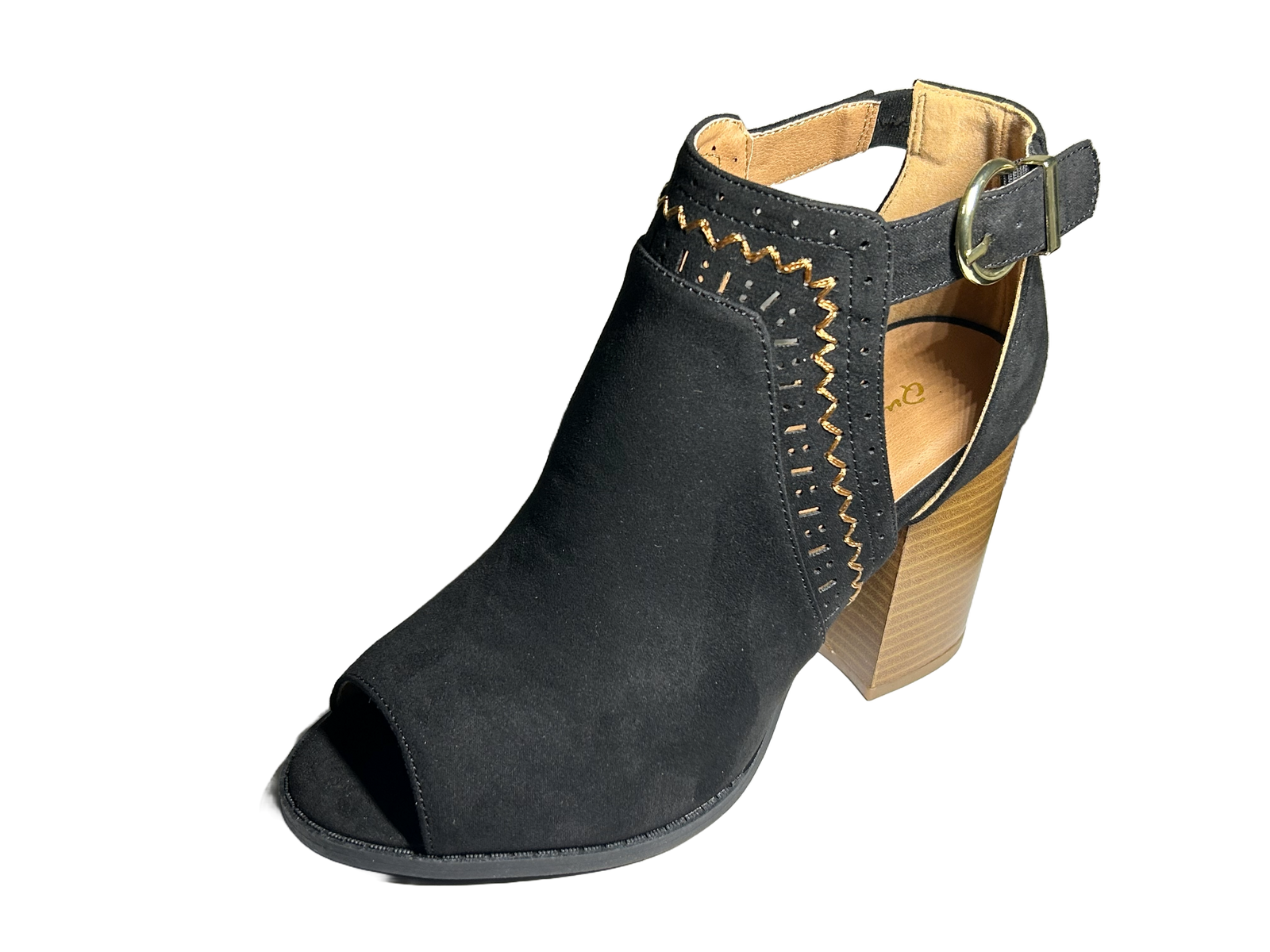 Qupid Brammer-29 Studded Chunky Bootie