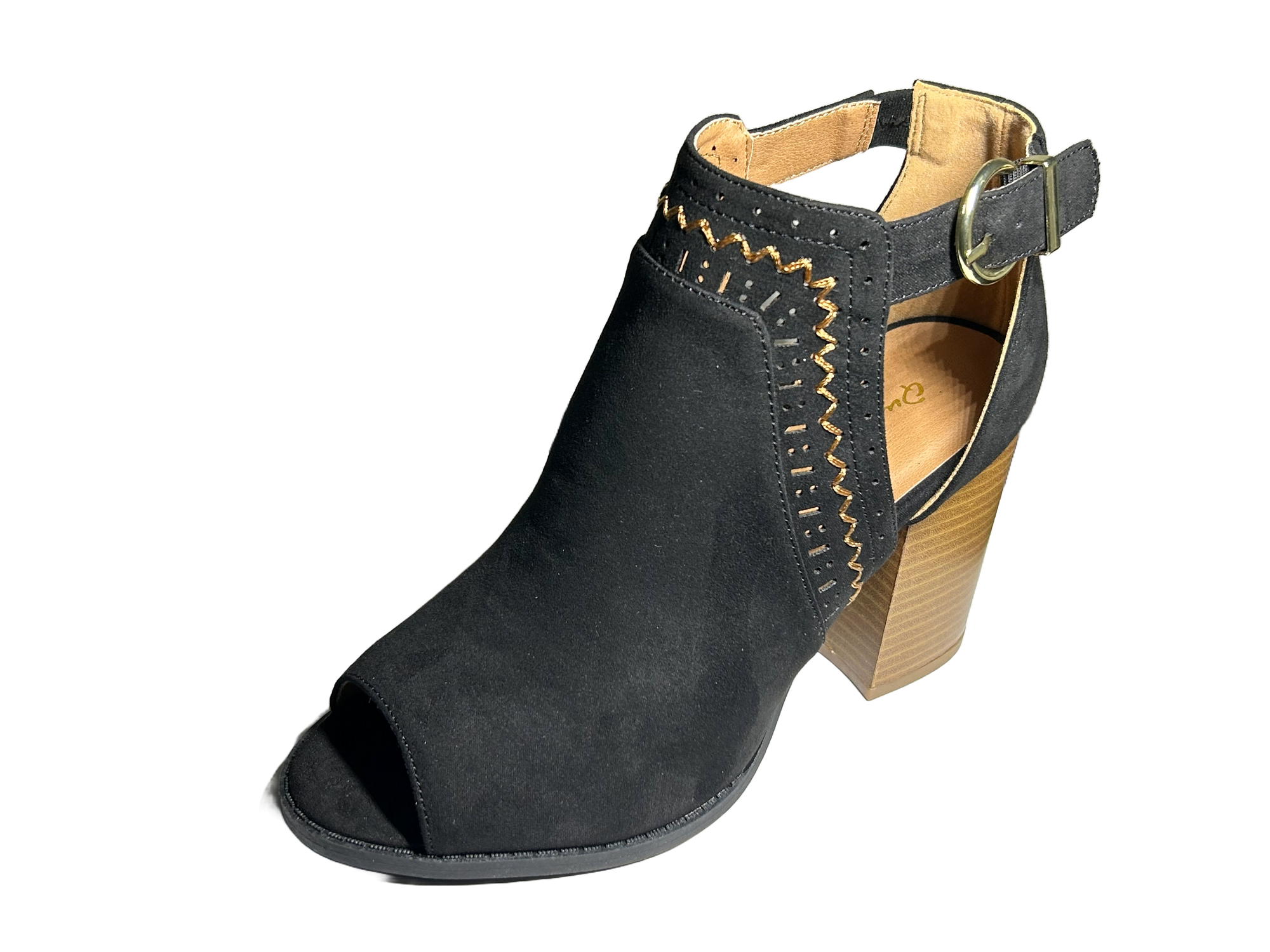 Qupid Brammer-29 Studded Chunky Bootie