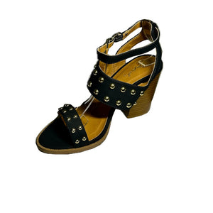 Qupid Brammer-30 Studded Chunky Heels