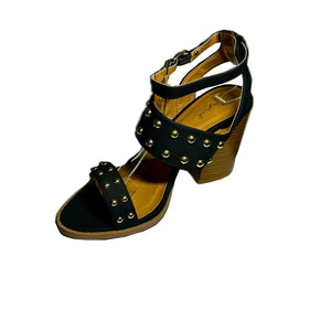 Qupid Brammer-30 Studded Chunky Heels