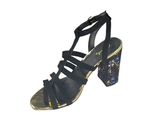 Qupid Chester-97 Women's Floral Heel Strappy Sandals