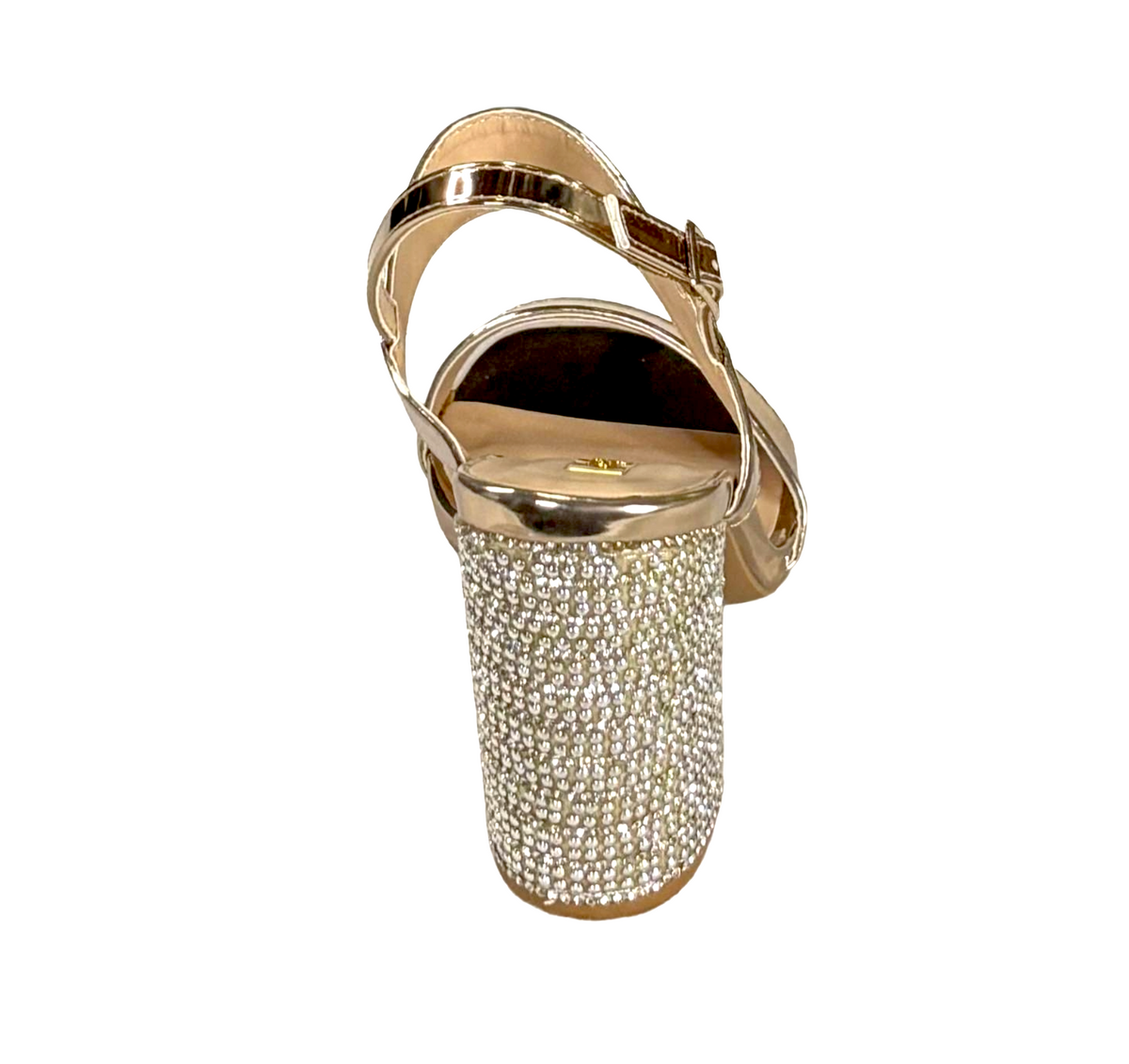 Qupid Chester-102 Women's Rhinestone Heel Sandals
