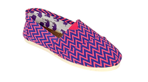 Yoki College-66 Women Zigzag Print Slip-On Casual Flats